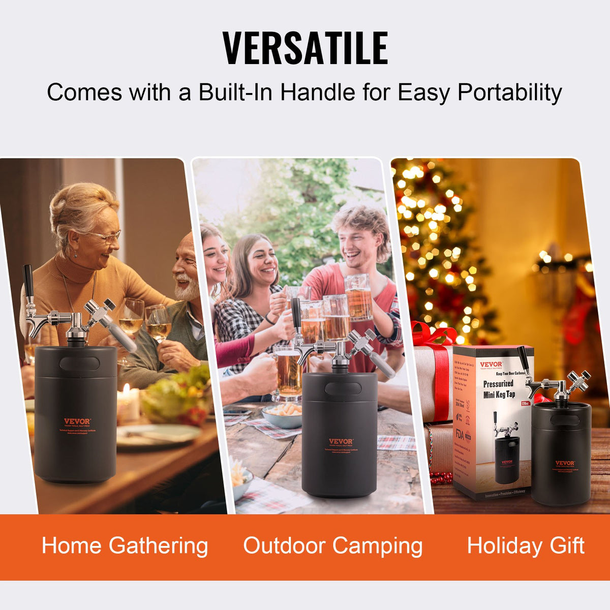 Beer Growler Tap System 5L | 304 Stainless Steel Pressurised Mini Keg | CO2 Regulator & Leak-Proof Tap for Homebrew & Craft Beer