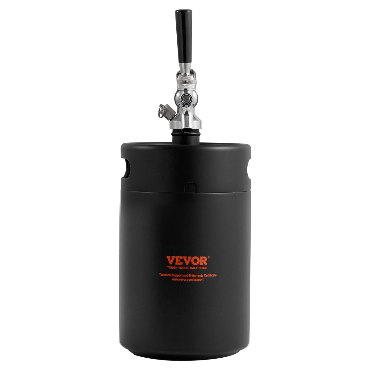 Beer Growler Tap System 5L | 304 Stainless Steel Pressurised Mini Keg | CO2 Regulator & Leak-Proof Tap for Homebrew & Craft Beer