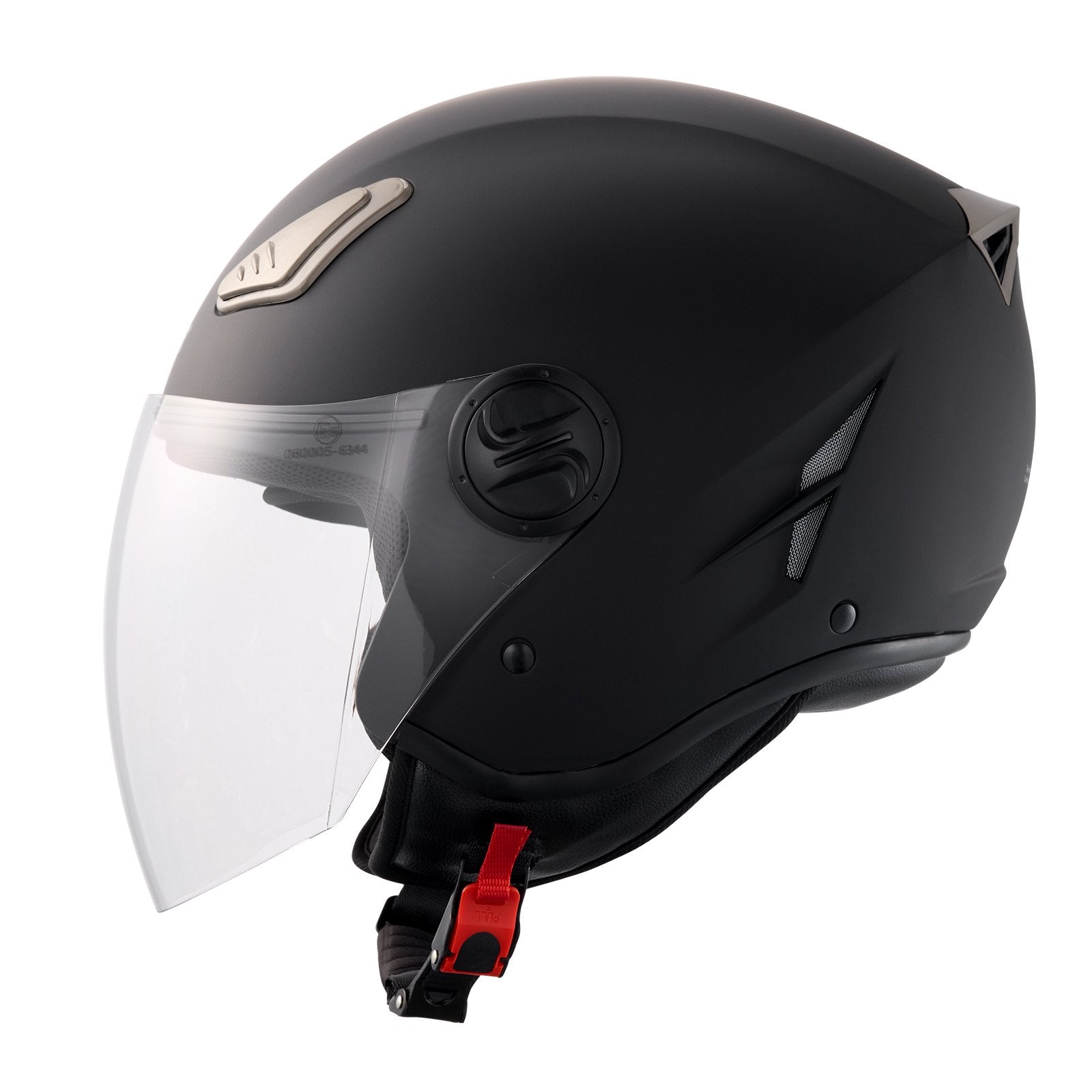 3/4 Face Motorcycle Helmet | Motocross Style with Bluetooth Communication