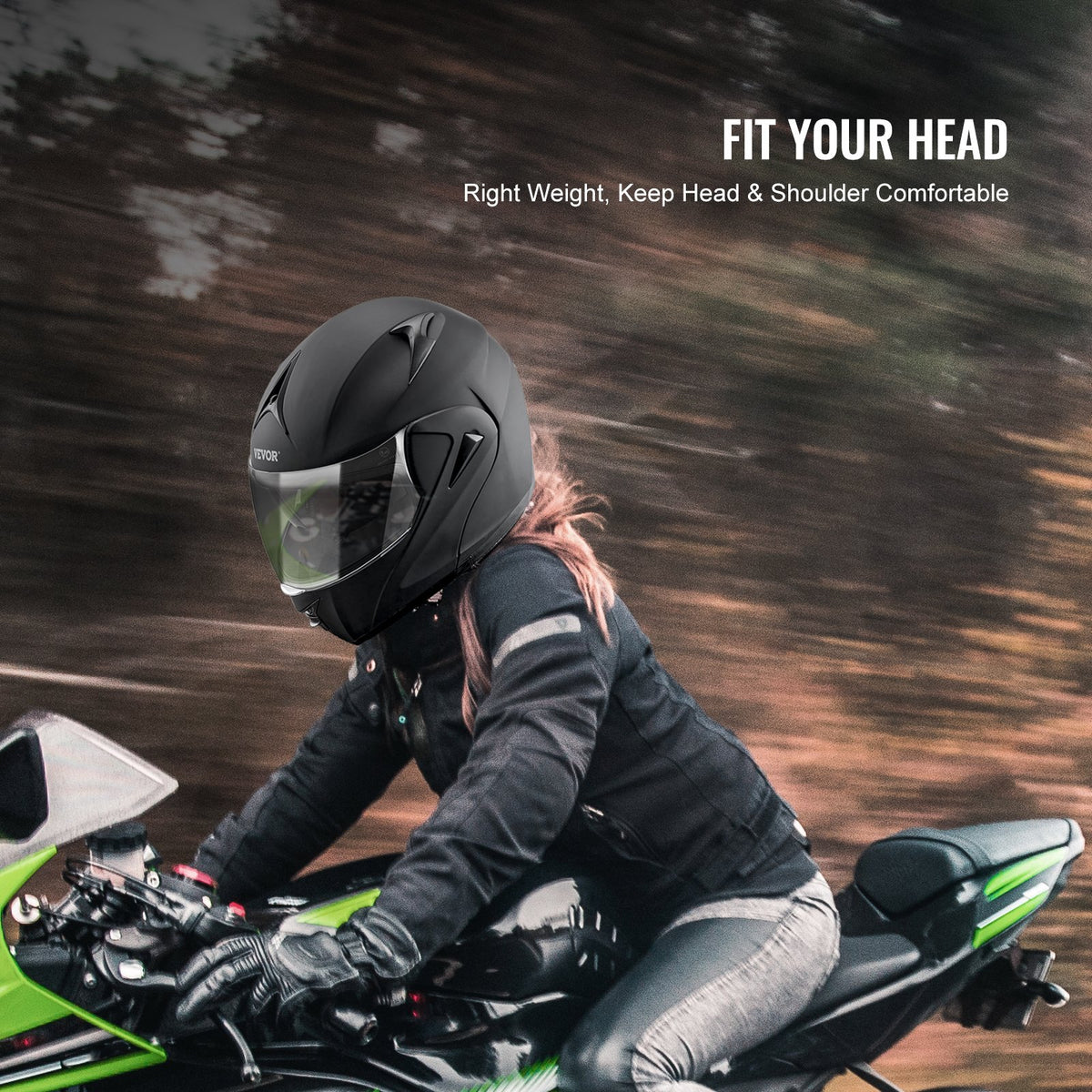 Motorcycle Helmet | Unmasked Style | Motocross with Bluetooth Communication