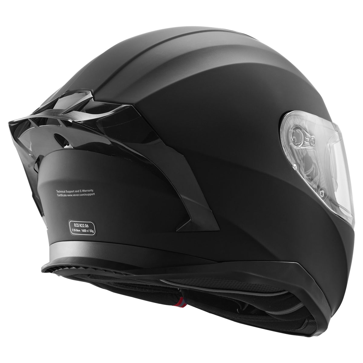 Full Face Motorcycle Helmet | Motocross Style with Bluetooth Slot | Matte Finish
