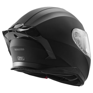 Full Face Motorcycle Helmet | Motocross Style with Bluetooth Slot | Matte Finish