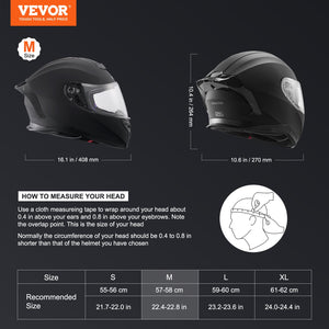 Full Face Motorcycle Helmet | Motocross Style with Bluetooth Slot