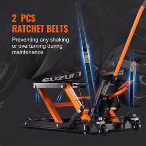 Motorcycle Hydraulic Pump Jack | 1500 lbs ATV Dirt Bike Stand