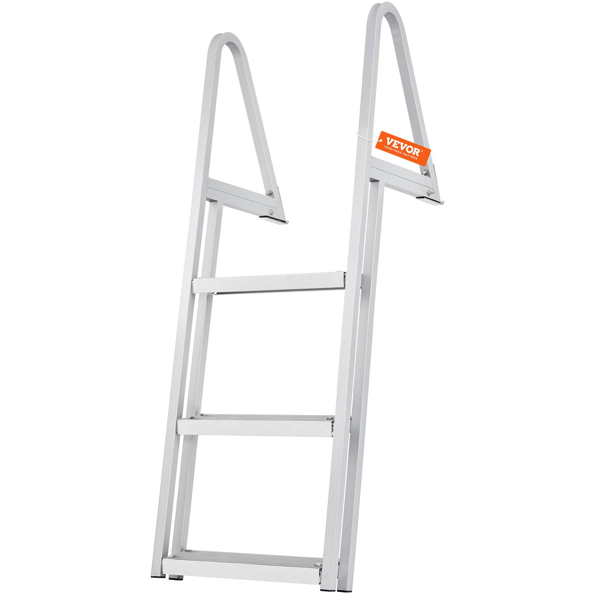 Dock Ladder 3 Step | 159kg Capacity Aluminum Pontoon Boat Ladder | Removable with Non-Slip Steps