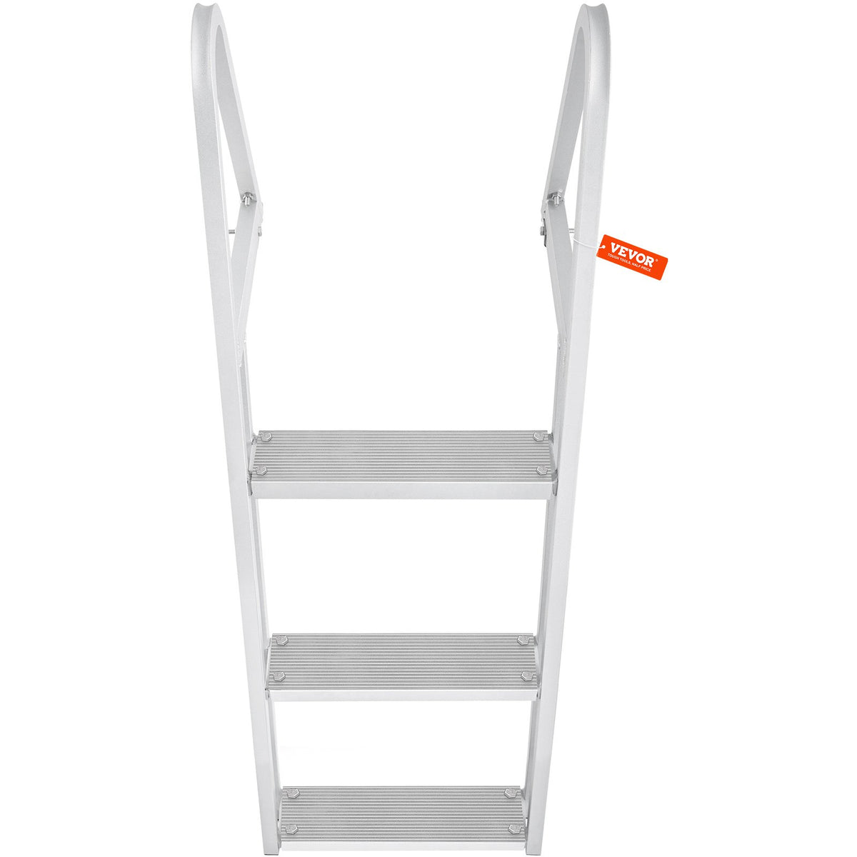 Dock Ladder 3 Step | 159kg Capacity Aluminum Pontoon Boat Ladder | Removable with Non-Slip Steps