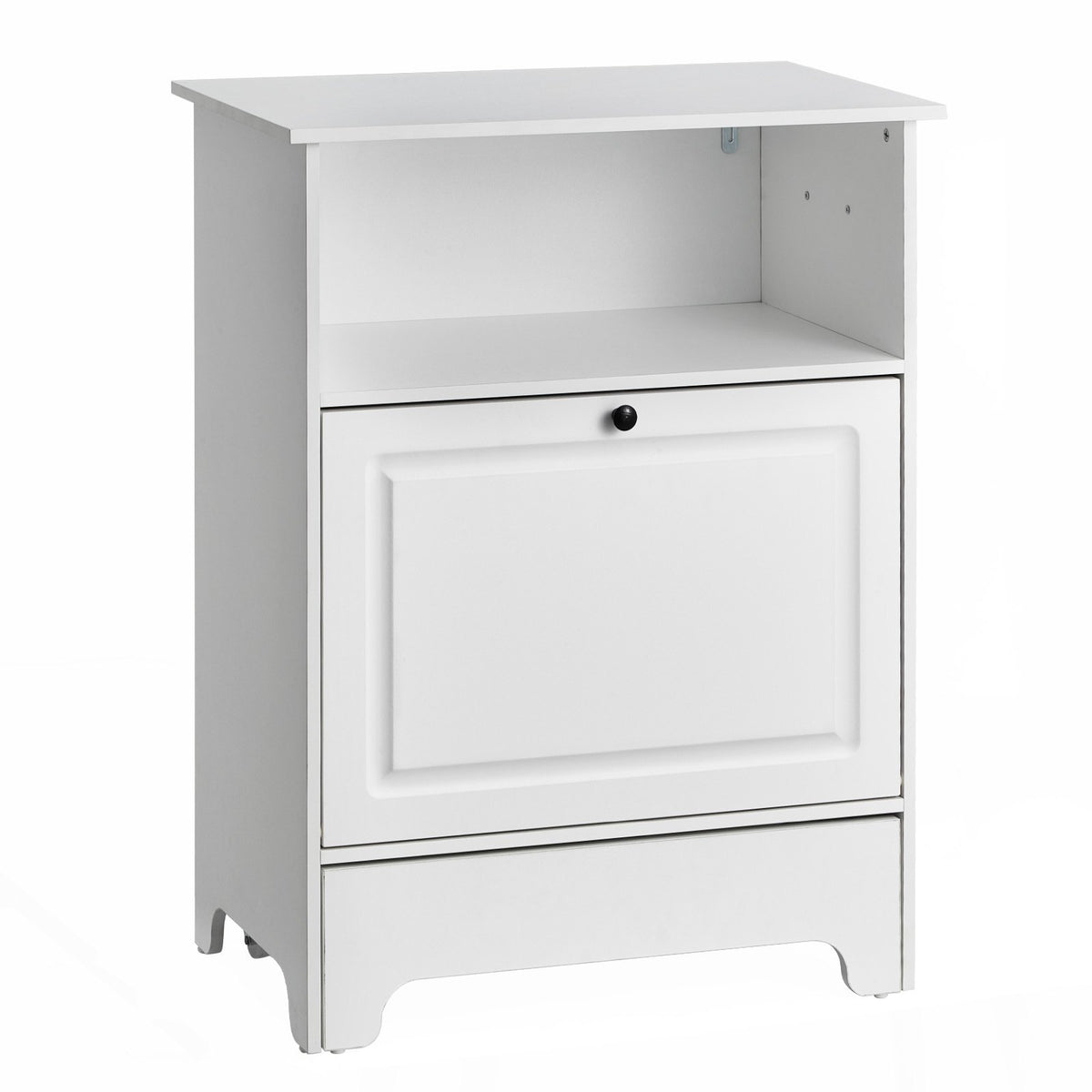 Pet Feeding Station | 2 Elevated Dog Bowls with Food & Toy Storage Cabinet | Wooden Pet Furniture