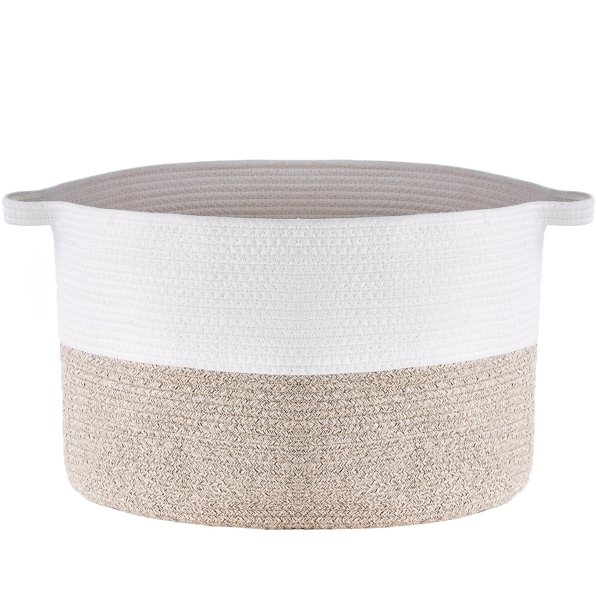 Cotton Rope Storage Basket | 87L Woven Blanket Basket