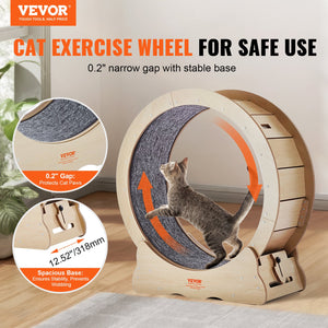 Cat Exercise Wheel | 29.5" Large Treadmill for Indoor Cats