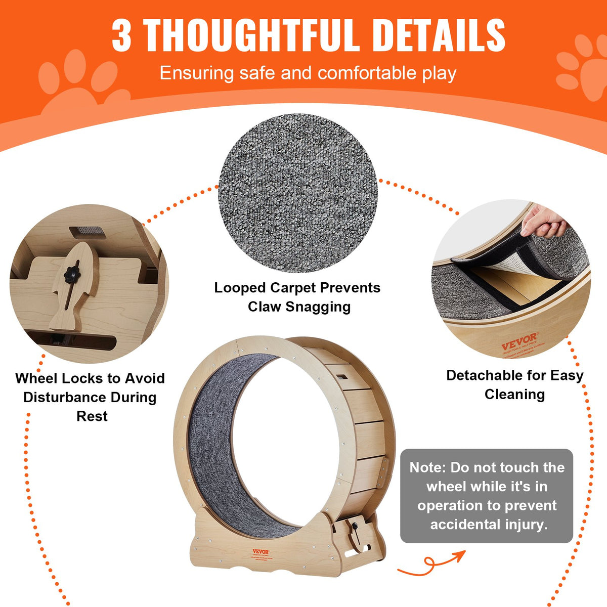 Cat Exercise Wheel | 29.5" Large Treadmill for Indoor Cats
