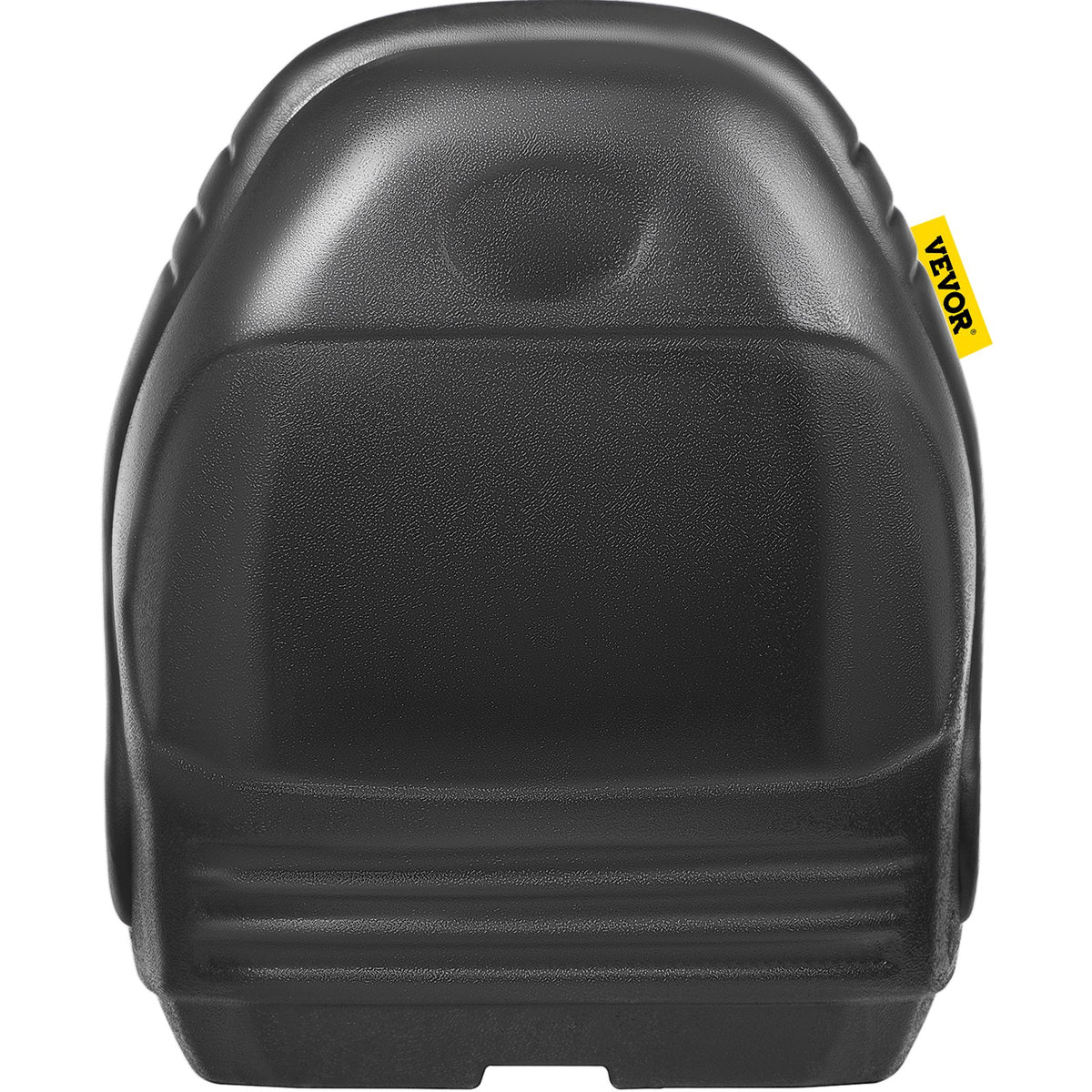 Universal Lawn Tractor Seat | High Back Black Vinyl Seat with Central Drain Hole | Fits Multiple Mount Patterns