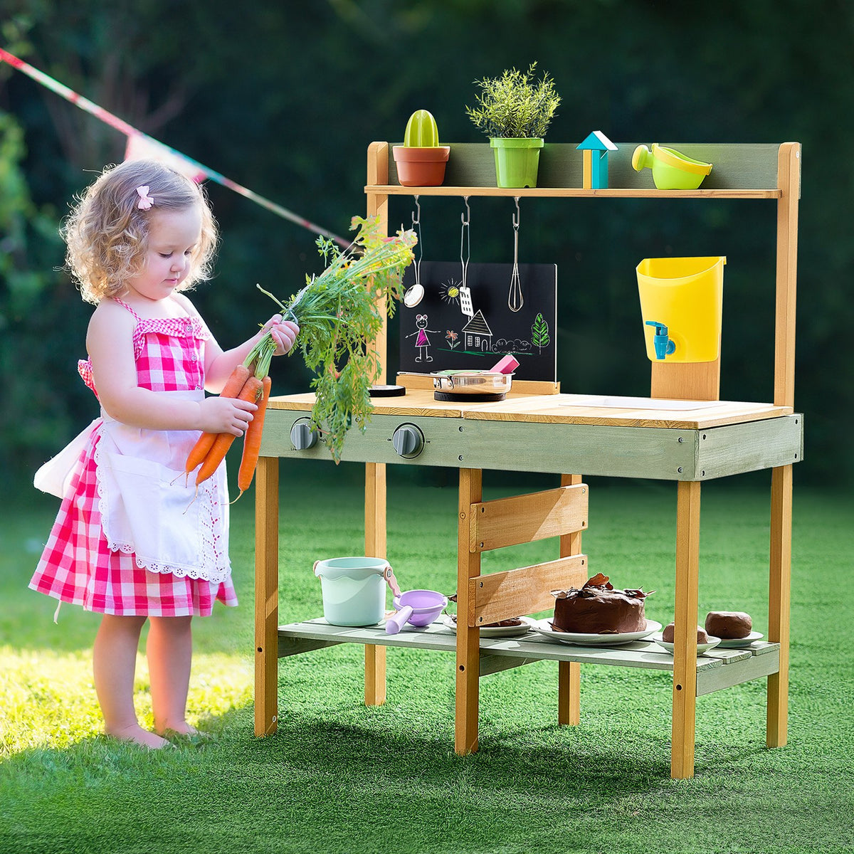 Wooden Mud Kitchen | Outdoor Play Kitchen for Kids