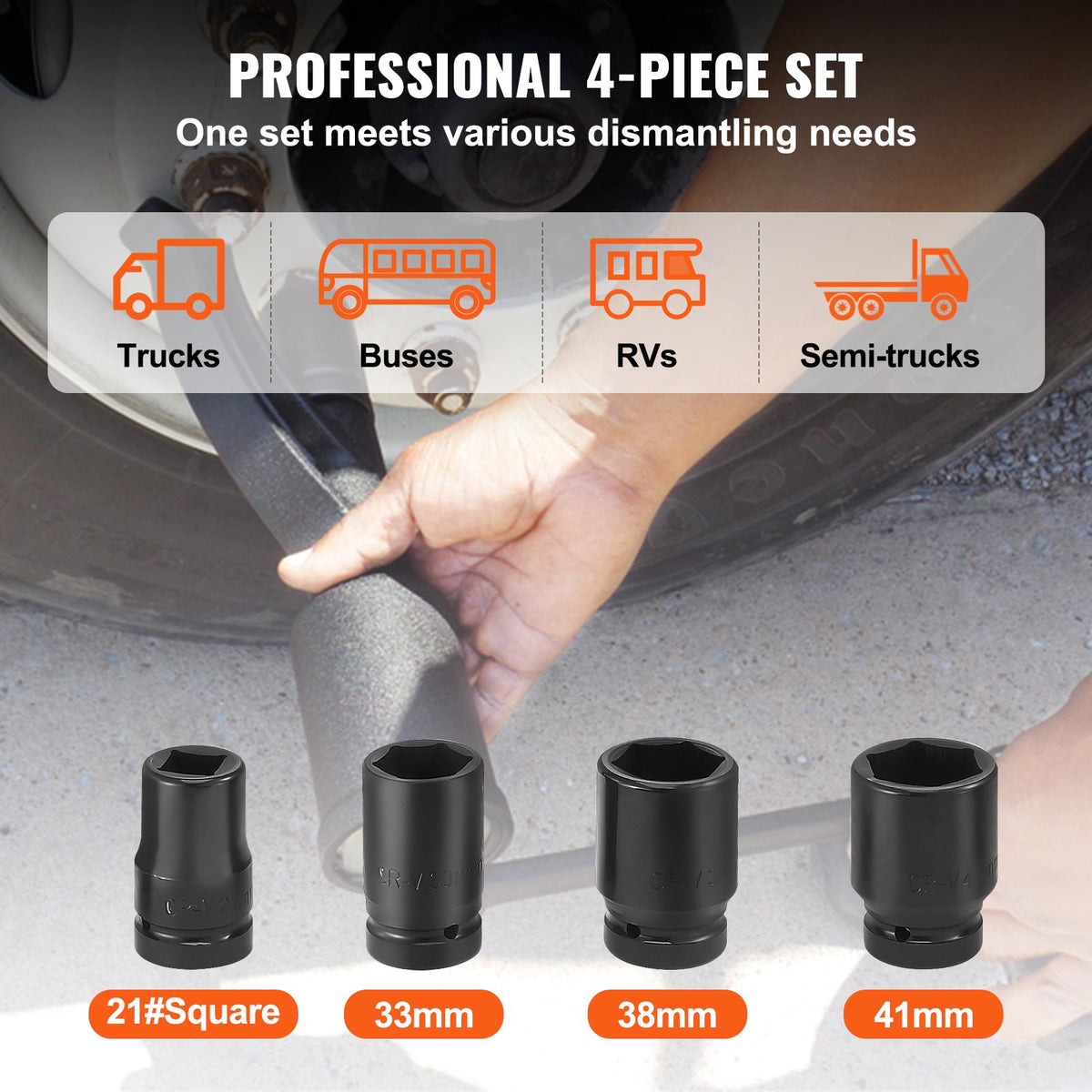 Torque Multiplier Wrench Set 1" Drive | 1:64 Ratio 6800Nm | Includes 4 Sockets & Case