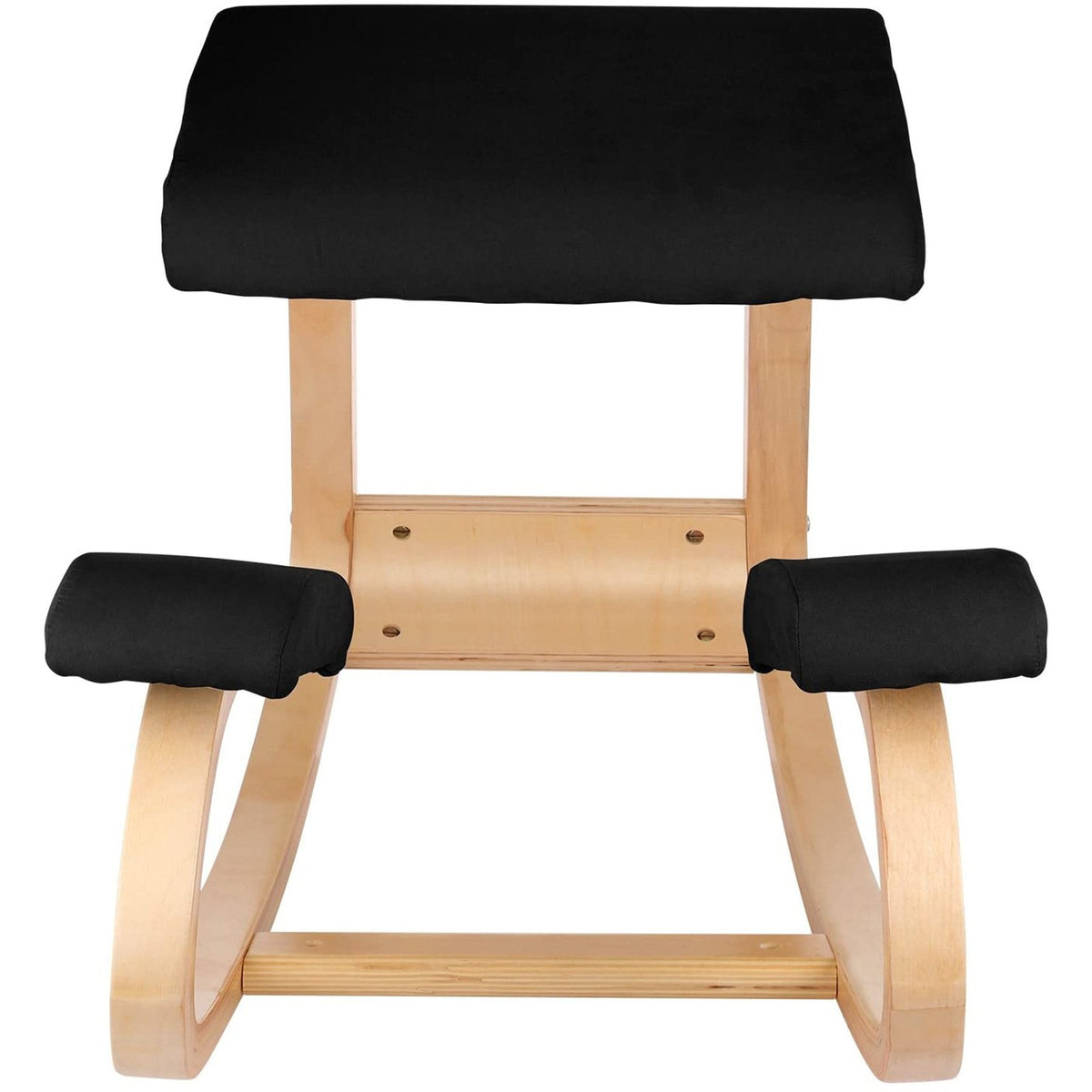 Kneeling Ergonomic Chair | Wooden Frame with Memory Cushion | Black