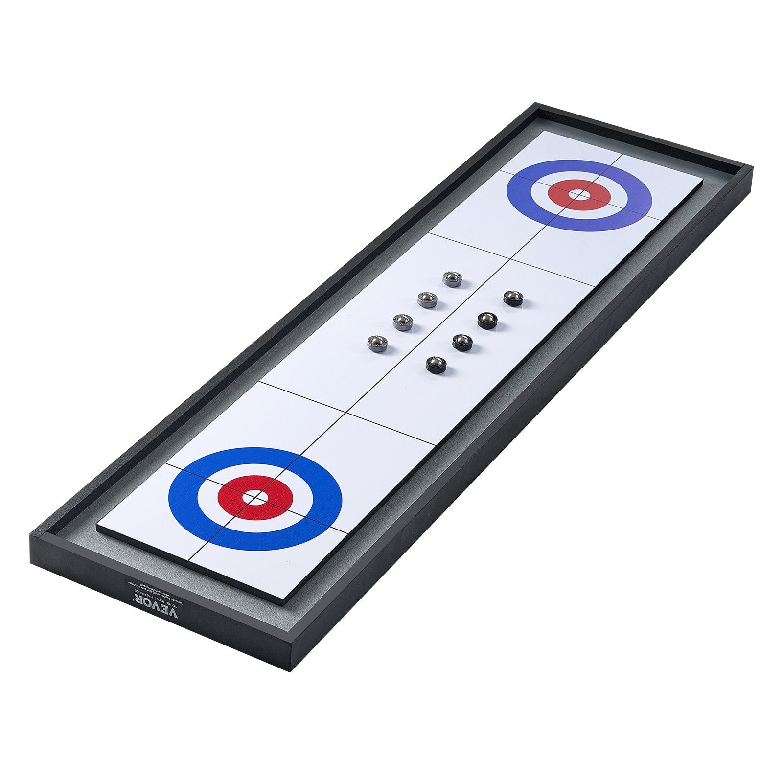 Shuffleboard & Curling 2-in-1 Board Game | 114cm Portable Tabletop Set