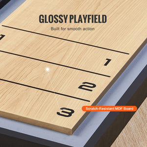 Shuffleboard & Curling 2-in-1 Board Game | 114cm Portable Tabletop Set