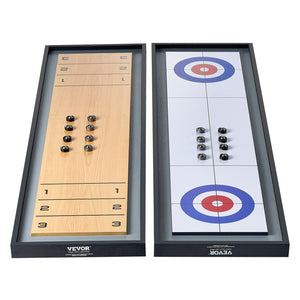 Shuffleboard & Curling 2-in-1 Board Game | 114cm Portable Tabletop Set
