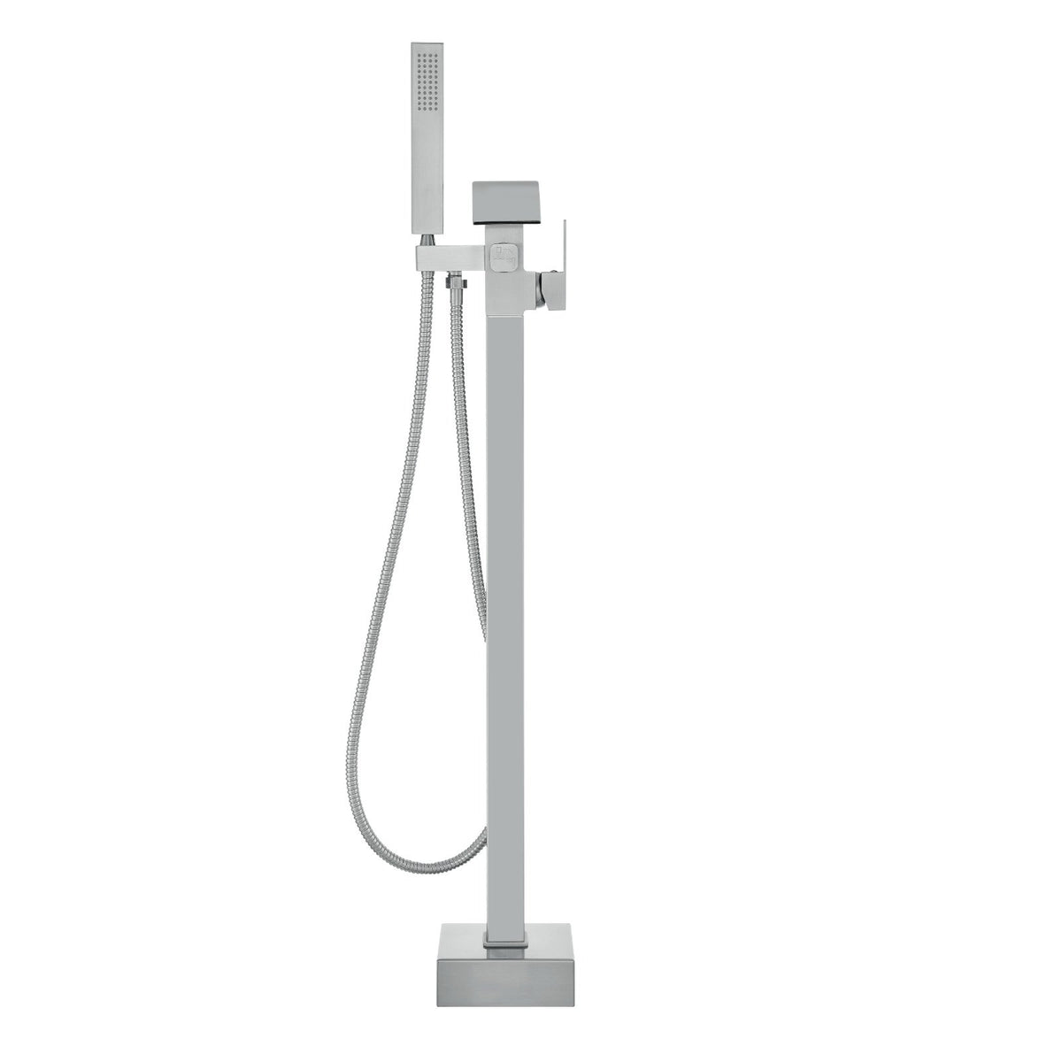 Freestanding Bathtub Faucet | Floor-Mount Tub Filler with Swivel Spout & Shower Mixer | 2 Water Modes