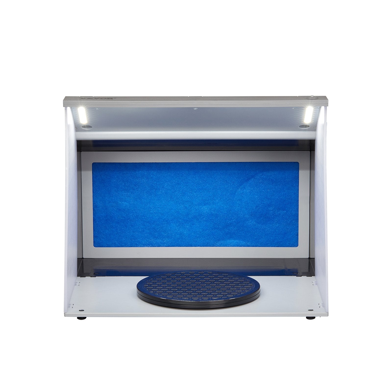 Portable Airbrush Spray Booth | Hobby Paint Booth Kit with 4 LED Lights | Dual Fans, Turntable & Extension Hose for Model & Craft Painting