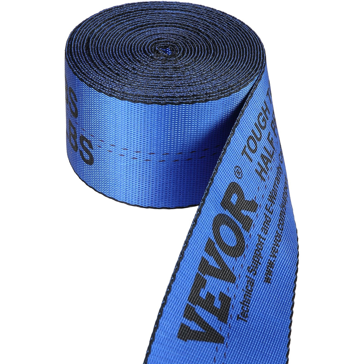 Winch Straps 10 Pack | 10.2cm x 9.1m | 2.7T WLL | Flat Hook Tie Downs | Blue