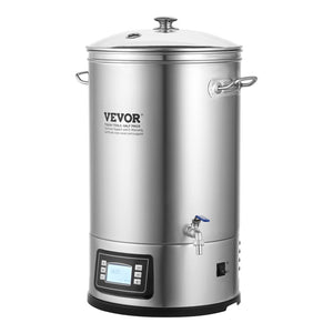 Electric Brewing System 8 Gallon | All-in-One Home Beer Brewer with Glass Lid & Spigot