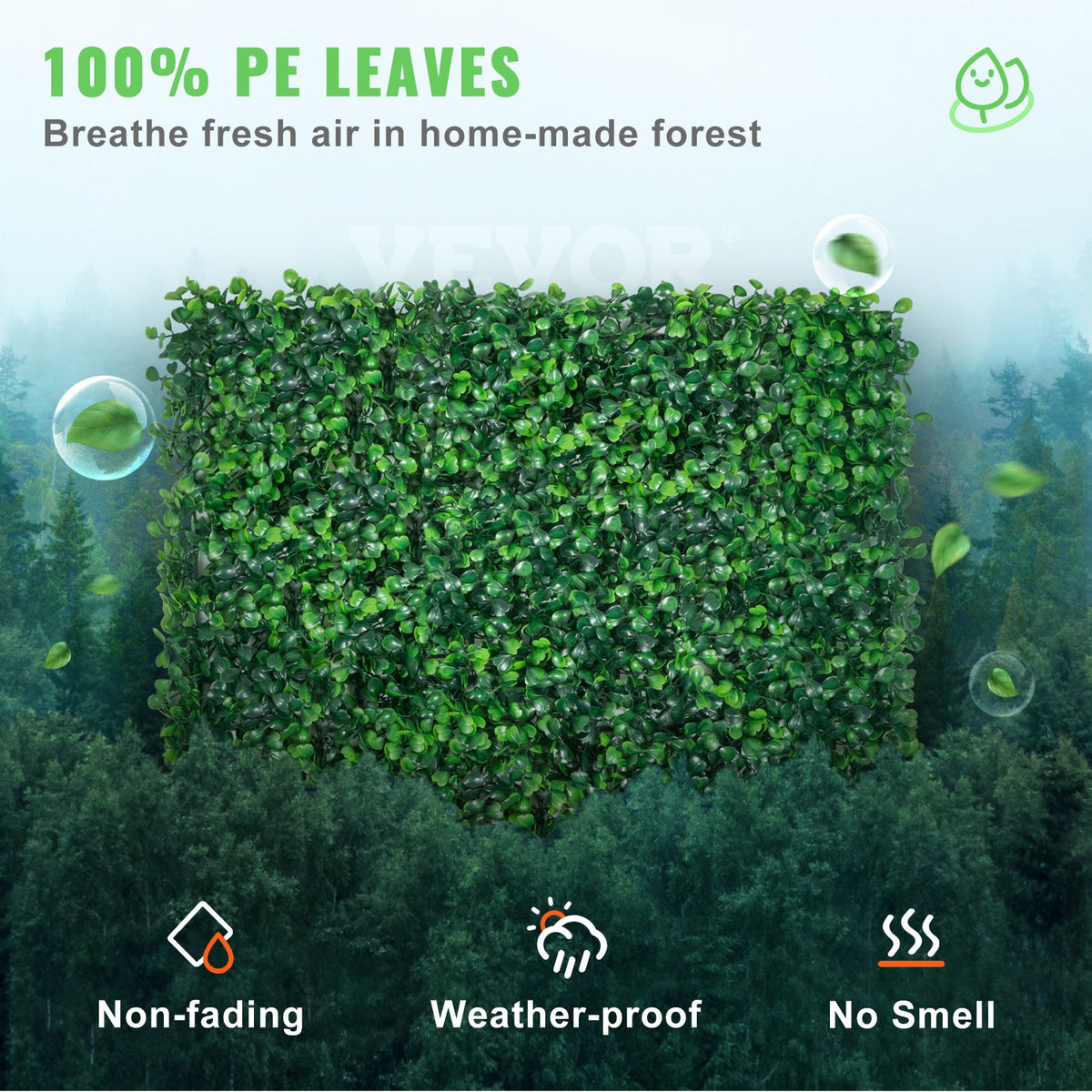 Artificial Boxwood Panels | 12-Pack 10x10" UV-Protected Hedge Mats | Indoor/Outdoor Privacy Fence Backdrop