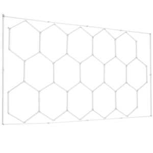 Hexagon Garage Lights | 66,300LM 15-Grid Honeycomb LED Shop Ceiling Fixture