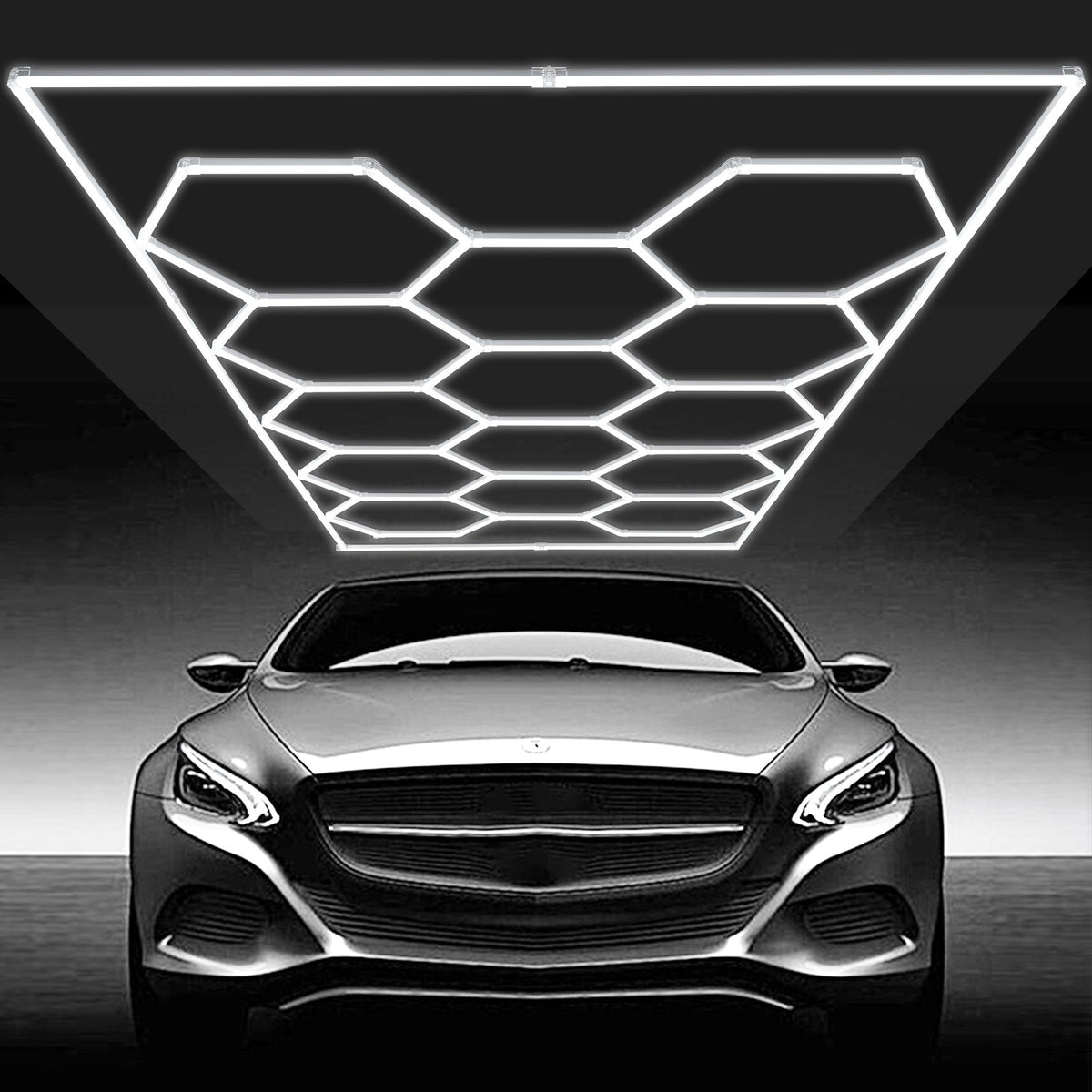 Hexagon Garage Lights | 86,400LM 5-Grid Honeycomb LED Ceiling Fixture
