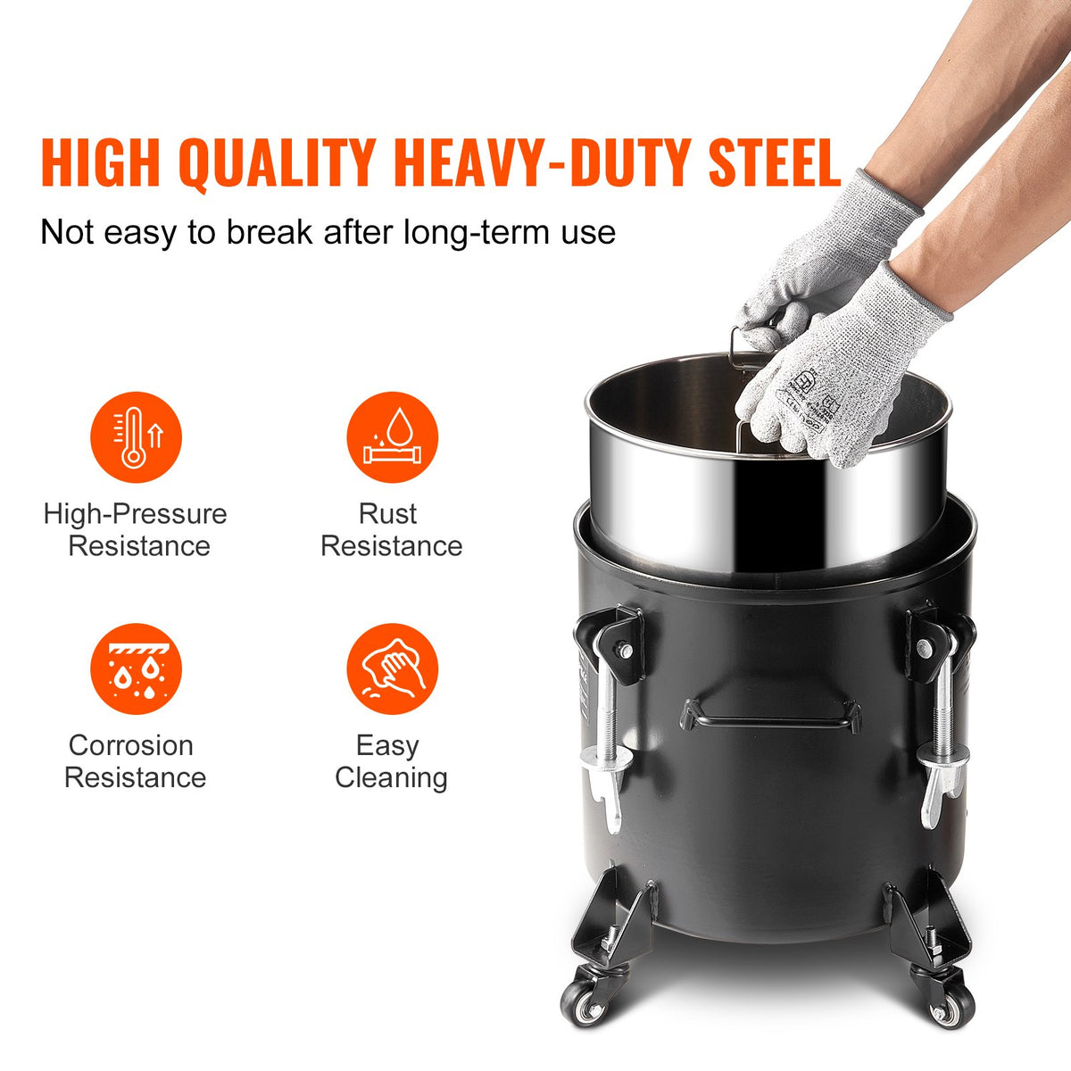 Spray Paint Pressure Pot Tank | 20L with Casters | Leak Repair & Sealant