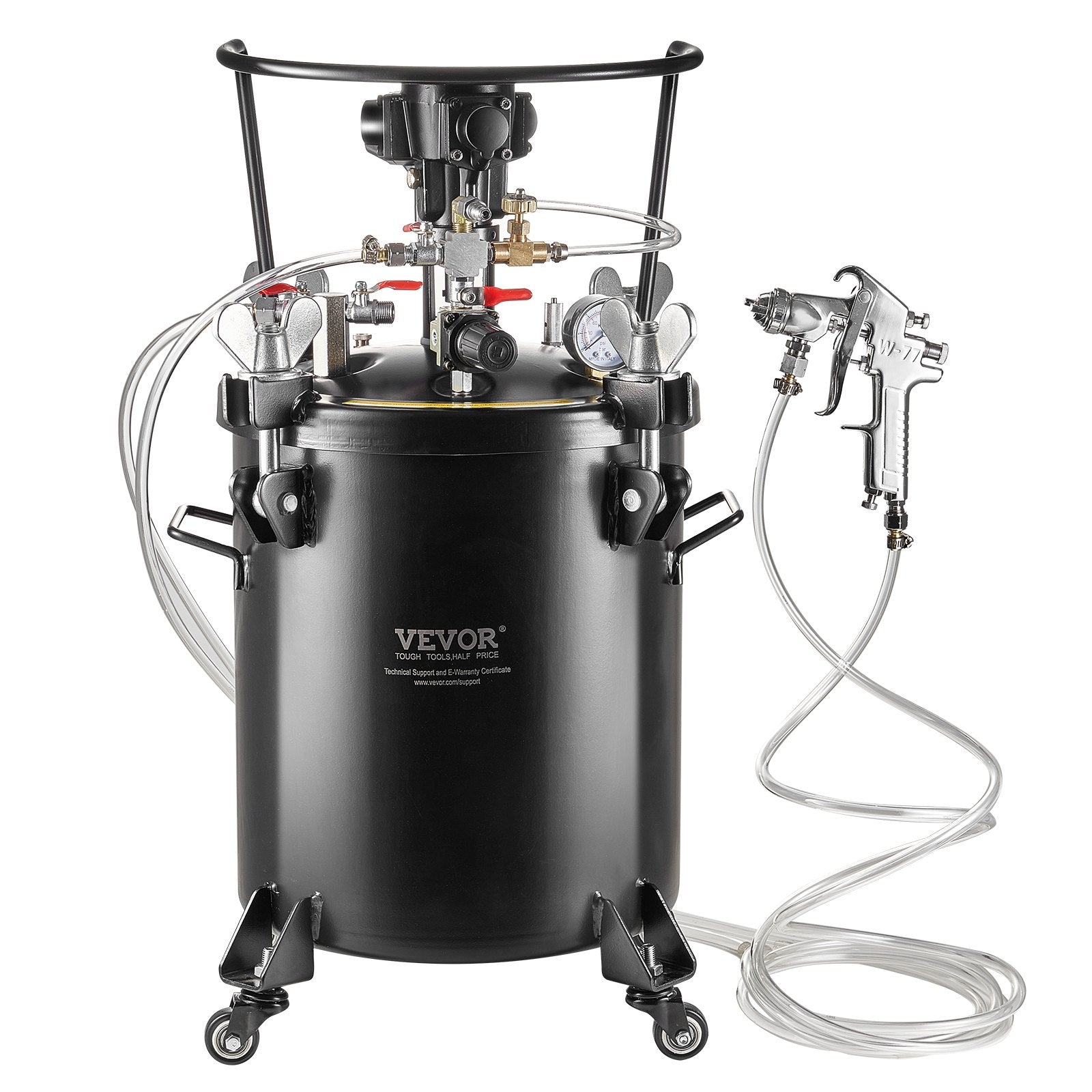 Paint Pressure Pot | 30L/7.5gal Tank with Automatic Stirring | 70 PSI