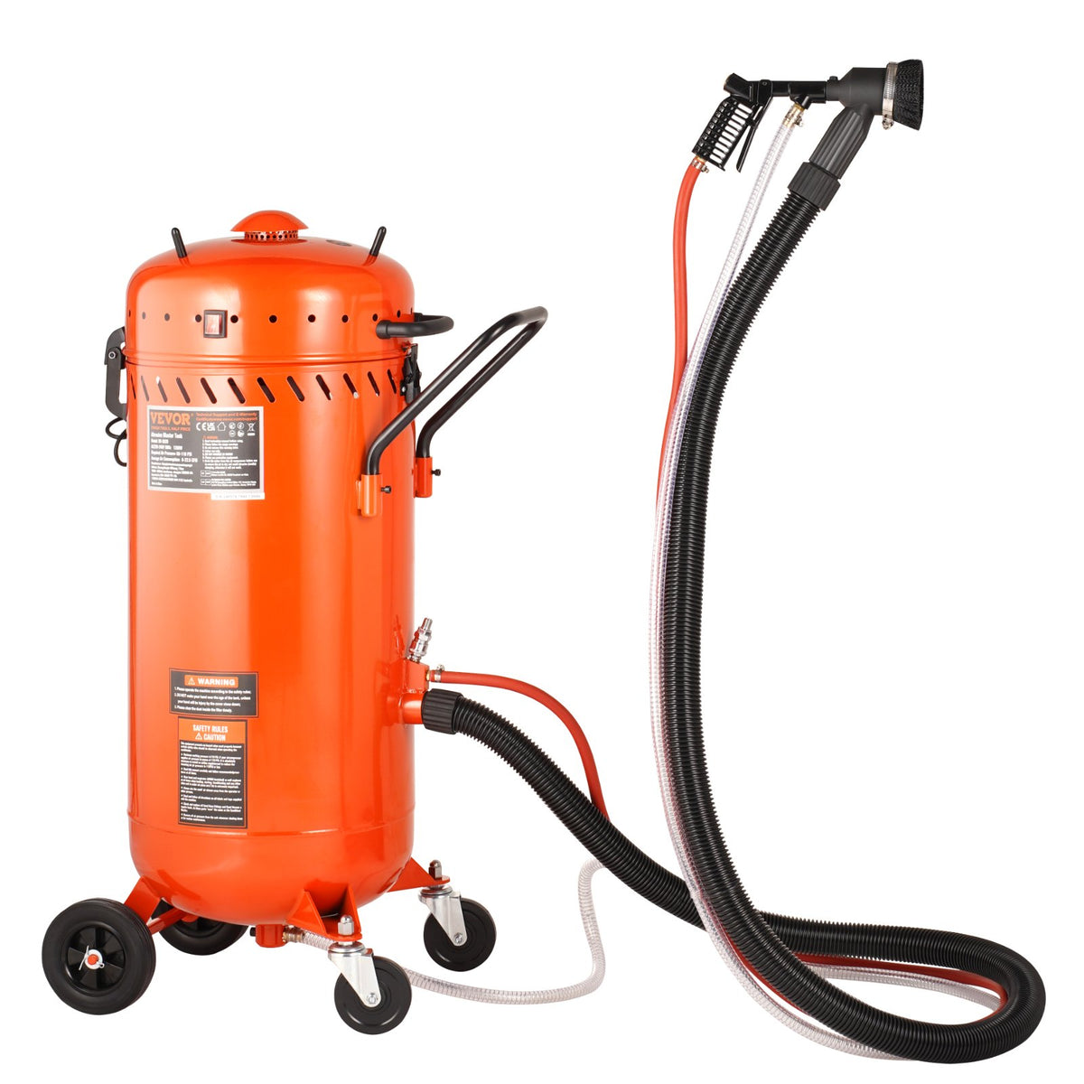 Vacuum Sand Blaster 28 Gal | Dustless with Built-in Vacuum System | 60–110 PSI