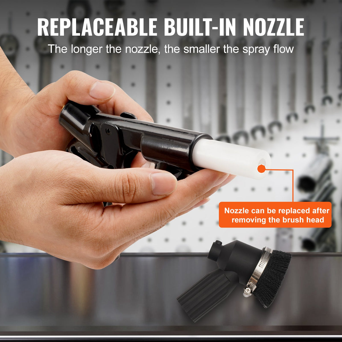 Vacuum Sand Blaster 28 Gal | Dustless with Built-in Vacuum System | 60–110 PSI