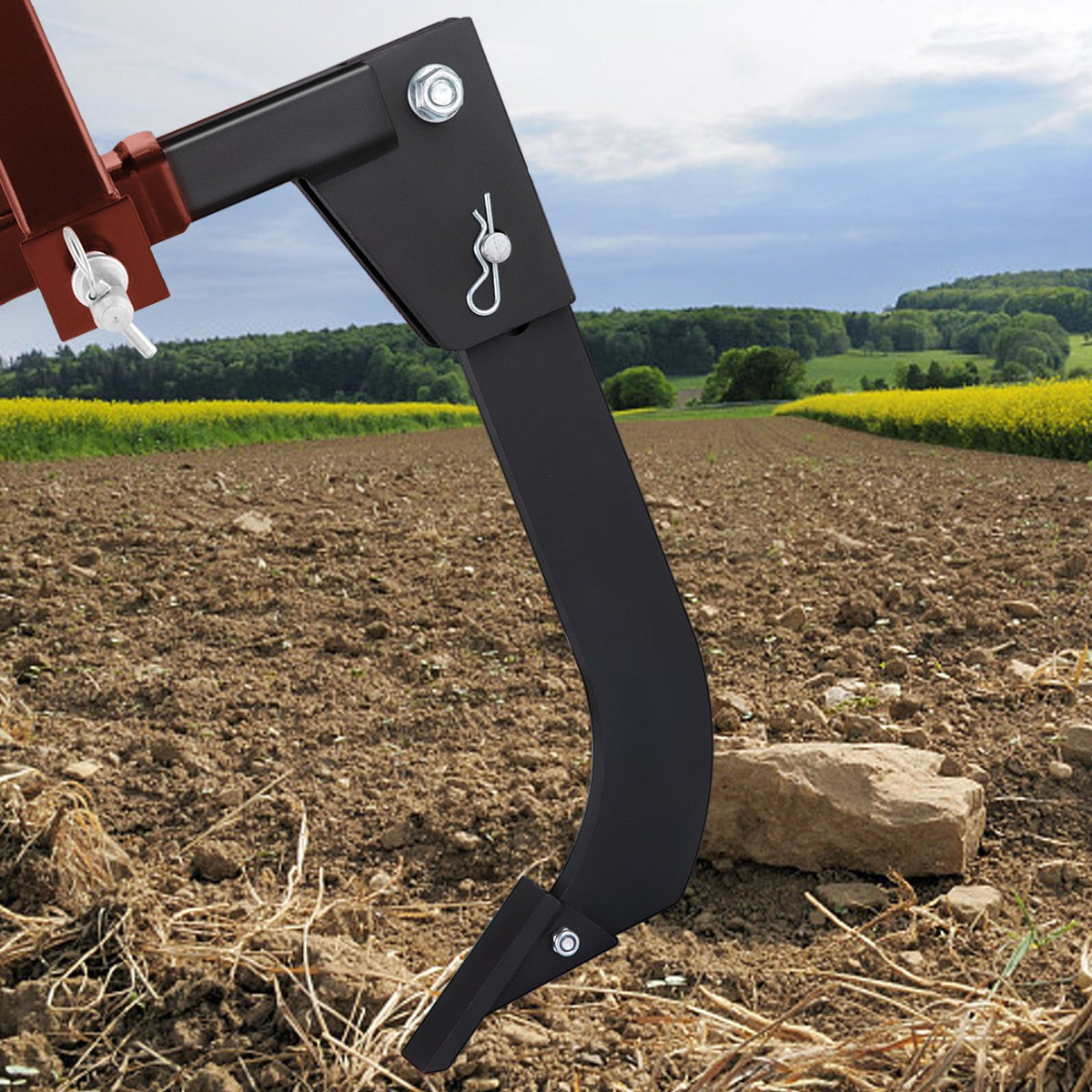 Hitch Mounted Ripper | 40.6cm Shank with 2 Plough Tips & Pins