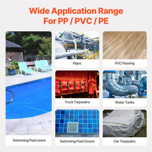 Plastic Welder | 1600W PVC/TPO Heat Gun Torch with 9 Accessories