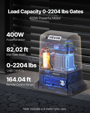 Sliding Gate Opener 400W | 1000kg Capacity | Chain Drive