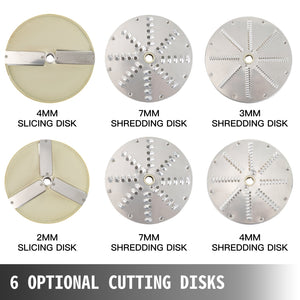 Vegetable Cutter | Commercial Processor with 6 Cutting Disks