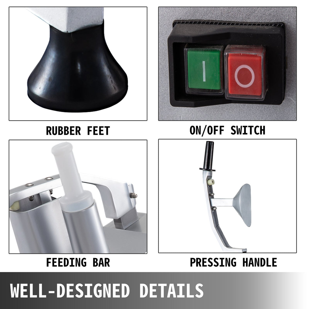 Vegetable Cutter | Commercial Processor with 6 Cutting Disks