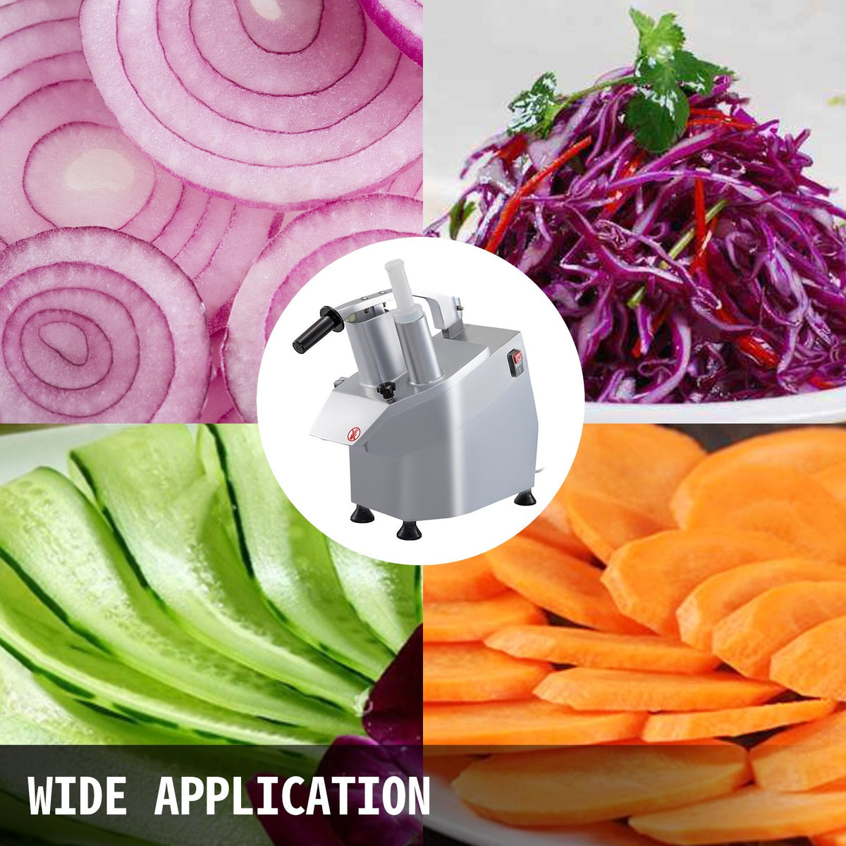 Vegetable Cutter | Commercial Processor with 6 Cutting Disks