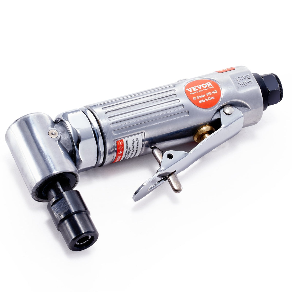 Air Angle Die Grinder 1/4" | Right Angle 90° Pneumatic Grinder | 20000RPM | Includes 24 Grinding & Polishing Discs