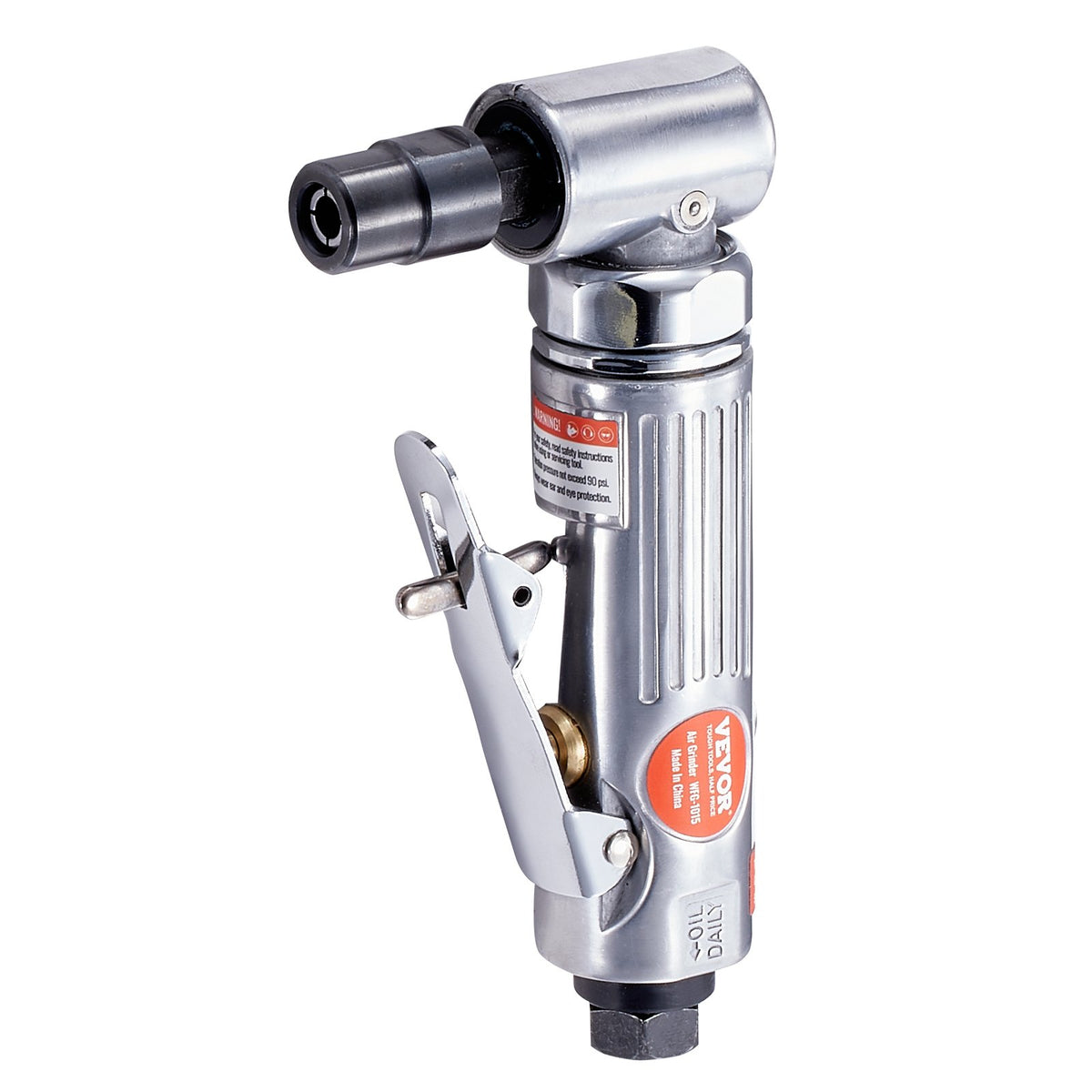 Air Angle Die Grinder 1/4" | Right Angle 90° Pneumatic Grinder | 20000RPM | Includes 24 Grinding & Polishing Discs