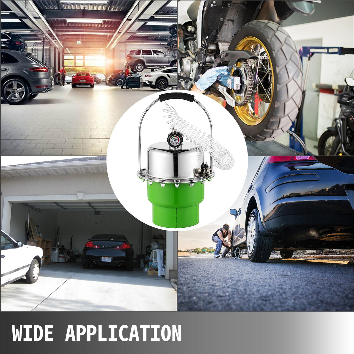 Pneumatic Brake Bleeder Kit | Air Pressure Clutch & Brake Fluid Bleeding Tool | Portable Garage & Workshop Service