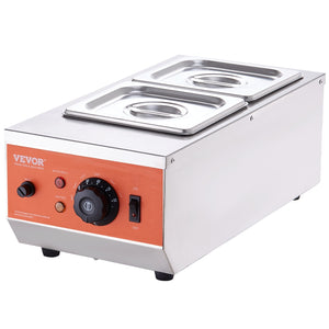 Chocolate Tempering Machine | Dual Tank 800W Stainless Steel Melter with Temperature Control