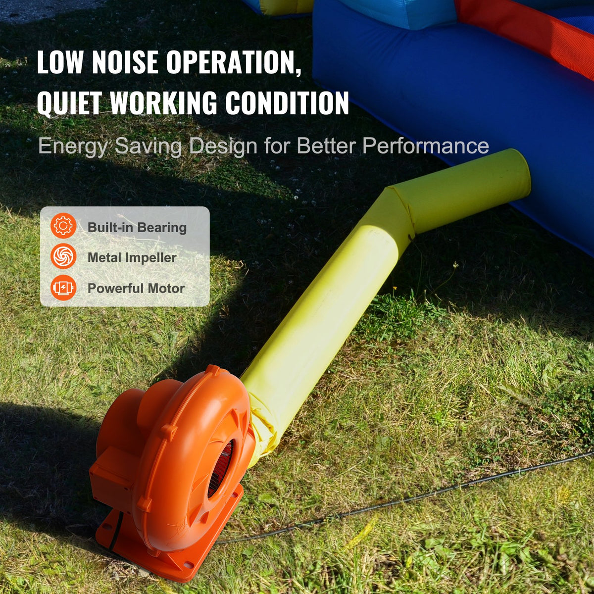 Bounce House Blower | 1 & 1.2 HP 900W Commercial Inflatable Air Pump Fan
