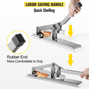 Crab Cracker Set | Aluminum & Stainless Steel Shucker with 2 Seafood Picks for Shellfish