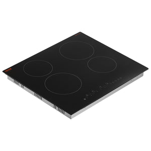 Built-In Electric Cooktop | 4-Burner Radiant Ceramic | 23.2x20.5"