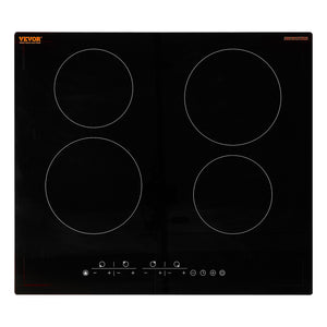 Built-In Electric Cooktop | 4-Burner Radiant Ceramic | 23.2x20.5"