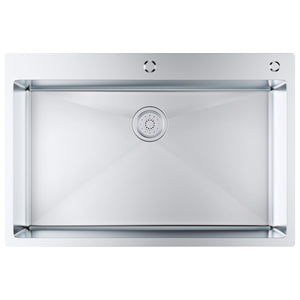 Kitchen Sink 33 Inch 3 Pack | 304 Stainless Steel Drop-In Single Bowl Sinks with Accessories | For Workstation, RV & Bar