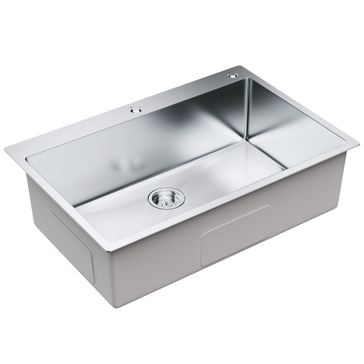 Kitchen Sink 33 Inch 3 Pack | 304 Stainless Steel Drop-In Single Bowl Sinks with Accessories | For Workstation, RV & Bar