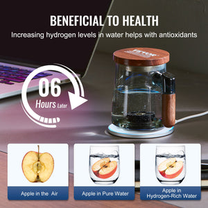 Hydrogen Water Cup 400ml | SPE Technology Portable Ionizer with Wireless Base
