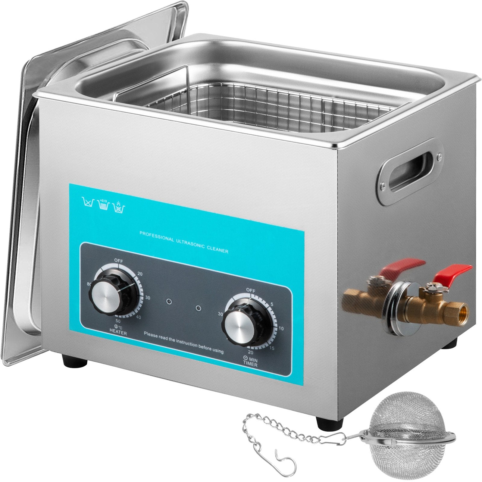 Ultrasonic Jewelry Cleaner | Heated Timer Tank for Glasses, Rings & Instruments
